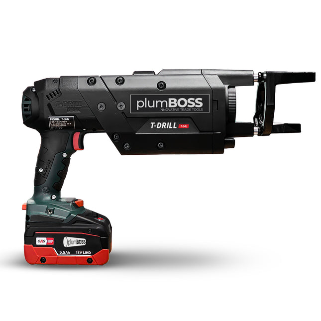 plumBOSS T-Drill T-54c - Cordless Branchforming Machine - 13-54mm (1/2 -2in) Branches | TD5331091